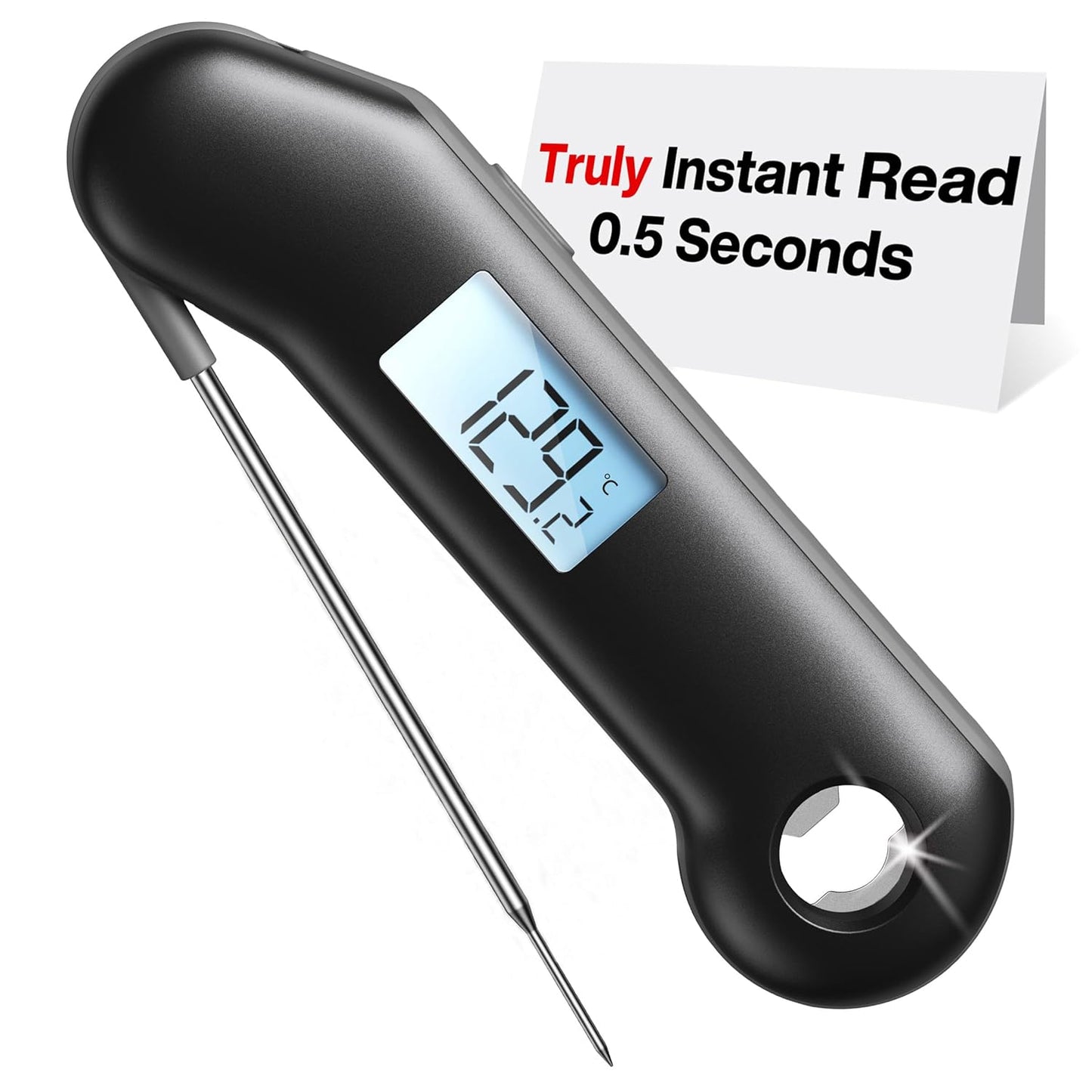 Turbo Digital Thermometer – 0.5s Ultra-Fast Read, ±0.3℃ Precision, IP67