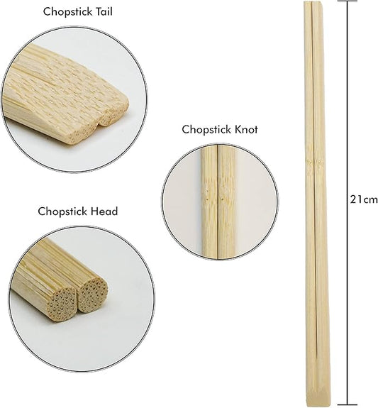 Bamboo Chopsticks Tensoge 21cm – 200 Pairs Eco-Friendly | Durable | Beginner-Friendly