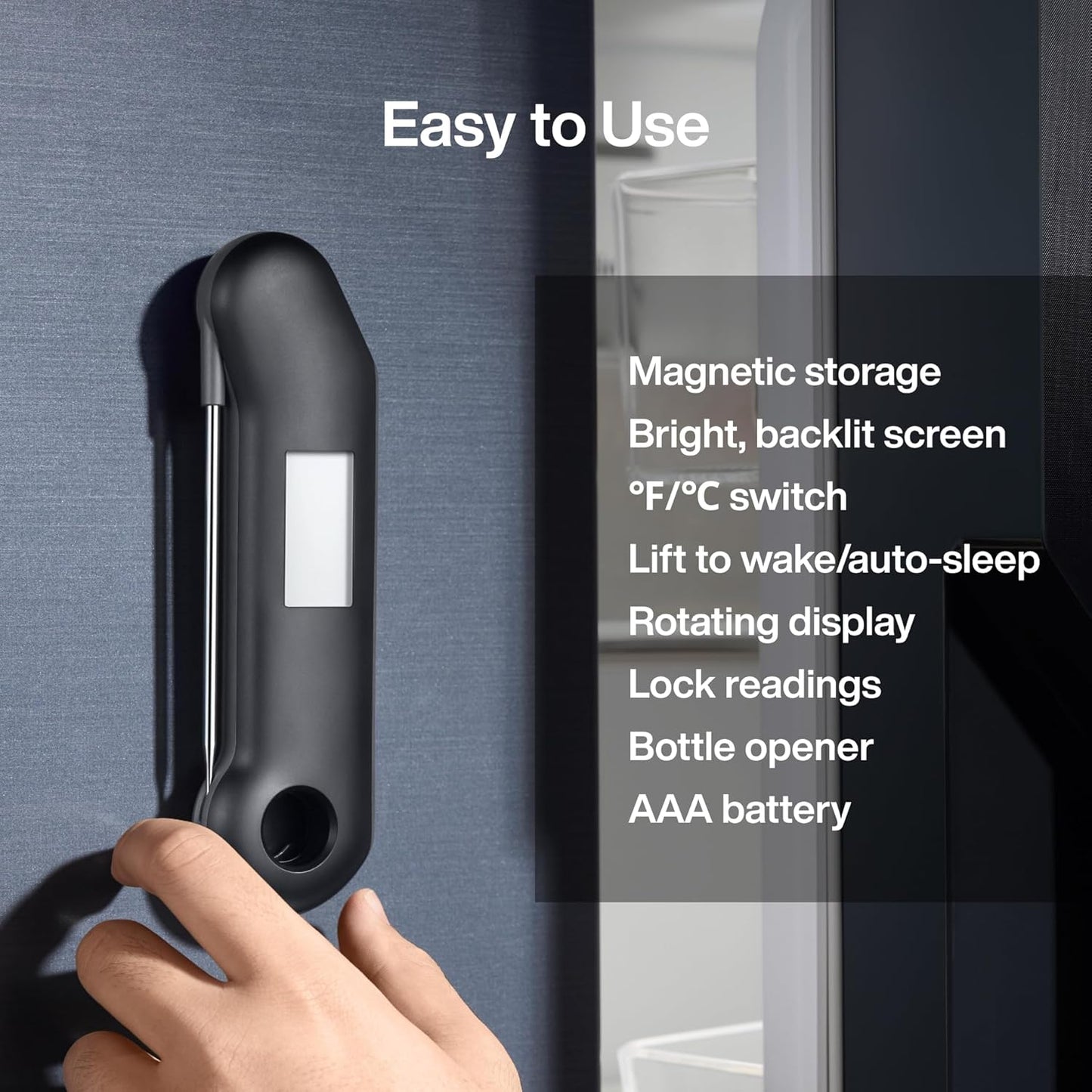 Turbo Digital Thermometer – 0.5s Ultra-Fast Read, ±0.3℃ Precision, IP67